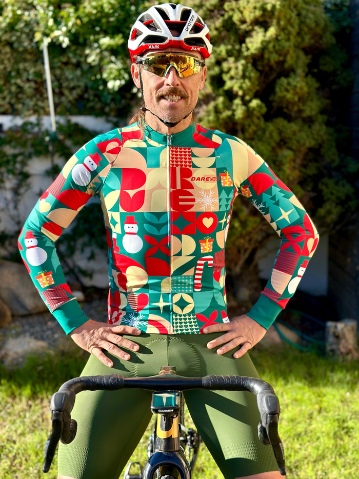 Fietsjersey set met lange mouwen voor heren Thermische fleece Winterfietskleding Fietspakken Fietsshirt met thermofleecevoering Fietsbroek met zeem 9D-gel voor fietsen MTB outdoor (Rood, L Fietsjersey set met lange mouwen voor heren Thermische fleece Winterfietskleding Fietspakken Fietsshirt met thermofleecevoering Fietsbroek met zeem 9D-gel voor fietsen MTB outdoor (Rood, L
