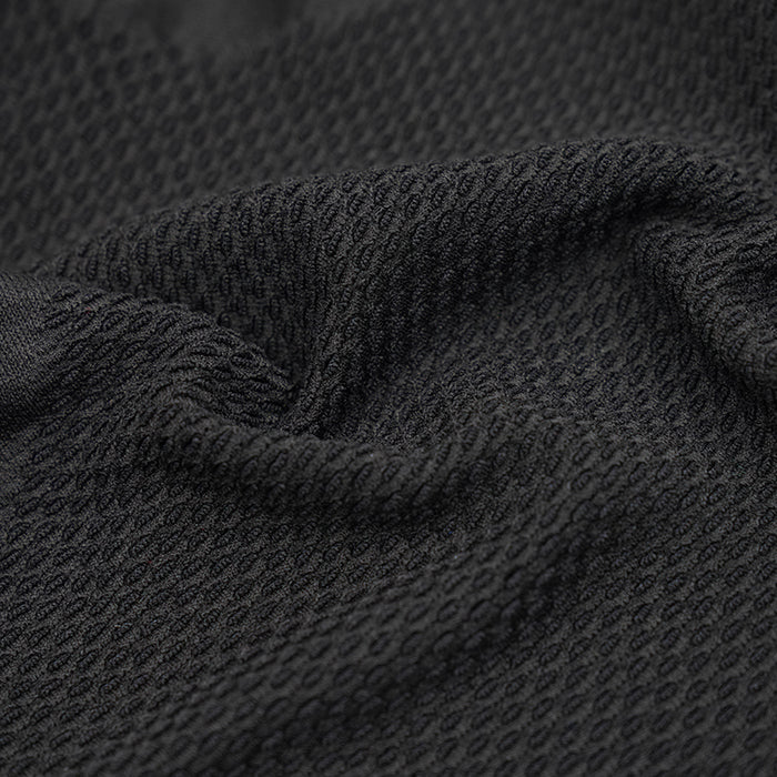 KNITTING LS CYCLING BASE LAYER-DETAIL-MESH STRETCH FABRIC
